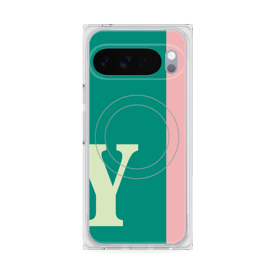 Premium Square Case with Pixelsnap［ Original - initial color line - Y green ］