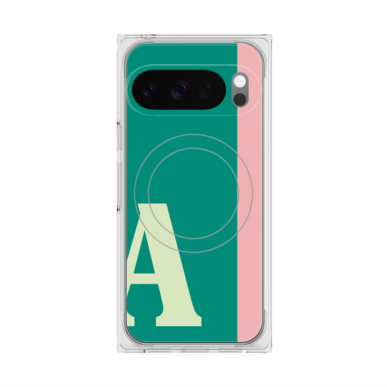 Premium Square Case with Pixelsnap［ Original - initial color line - A green ］
