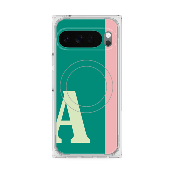 Premium Square Case with Pixelsnap［ Original - initial color line - A green ］