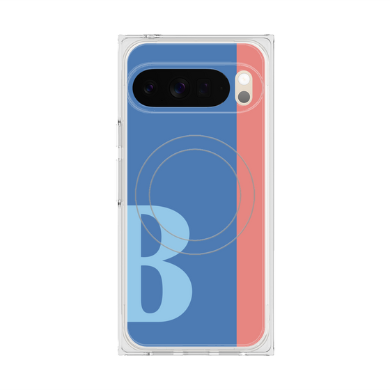 Premium Square Case with Pixelsnap［ Original - initial color line - B blue ］