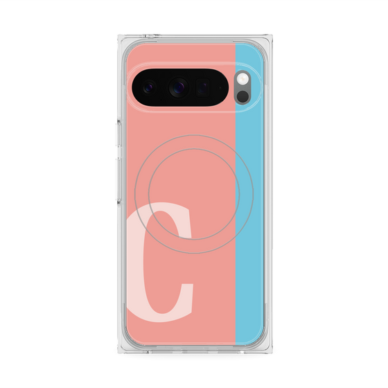 Premium Square Case with Pixelsnap［ Original - initial color line - C pink ］