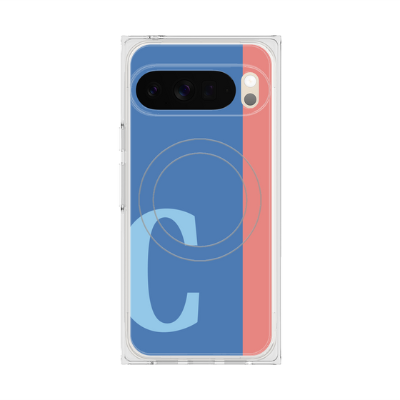 Premium Square Case with Pixelsnap［ Original - initial color line - C blue ］