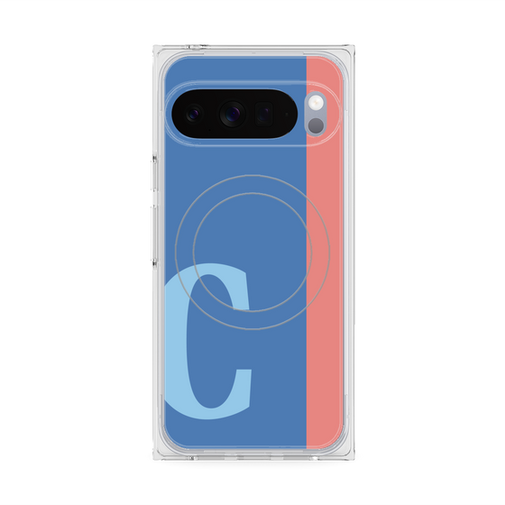 Premium Square Case with Pixelsnap［ Original - initial color line - C blue ］