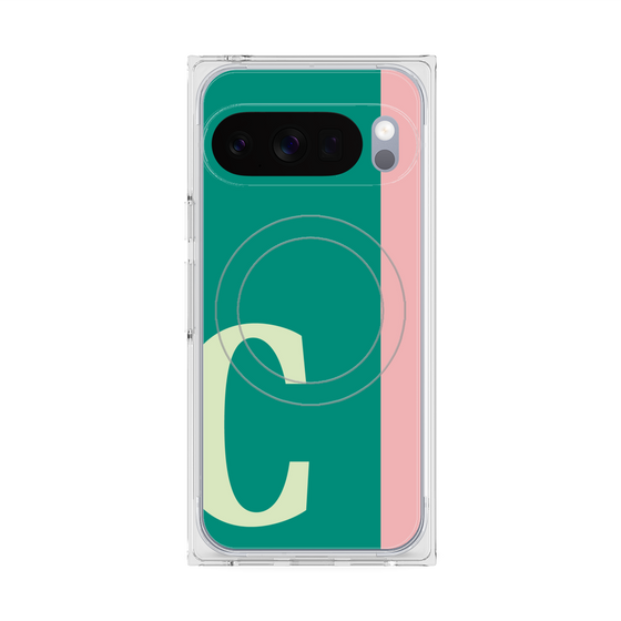 Premium Square Case with Pixelsnap［ Original - initial color line - C green ］