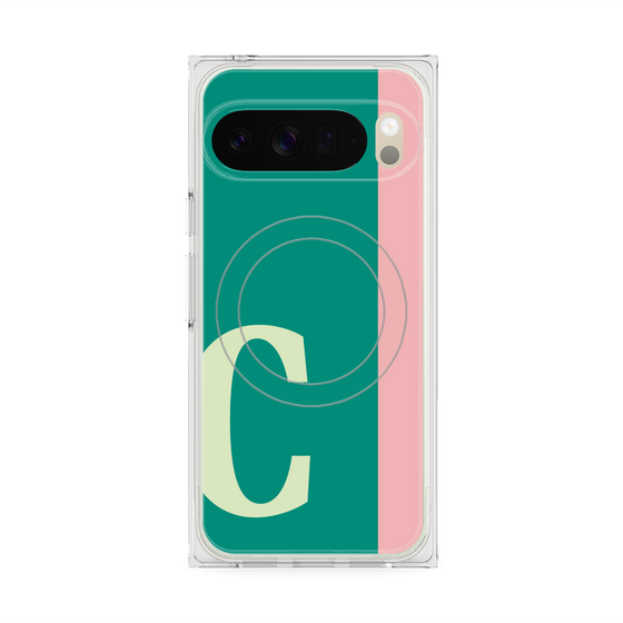 Premium Square Case with Pixelsnap［ Original - initial color line - C green ］