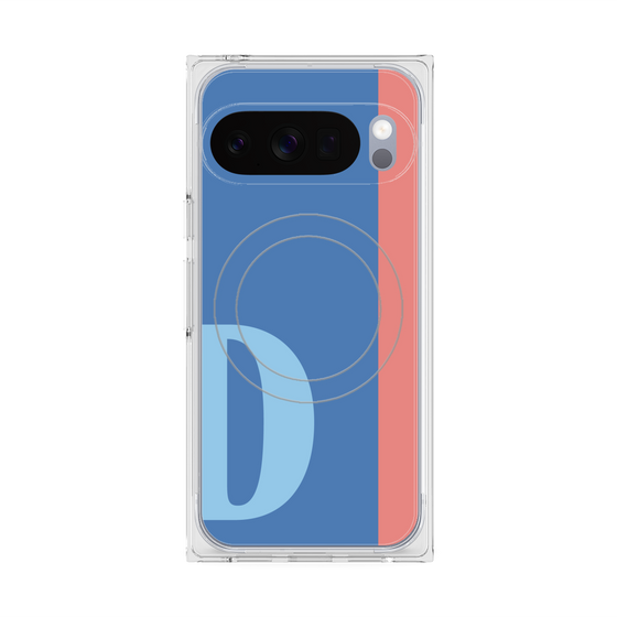 Premium Square Case with Pixelsnap［ Original - initial color line - D blue ］