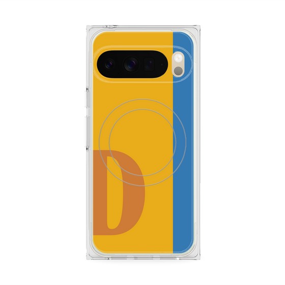 Premium Square Case with Pixelsnap［ Original - initial color line - D orange ］