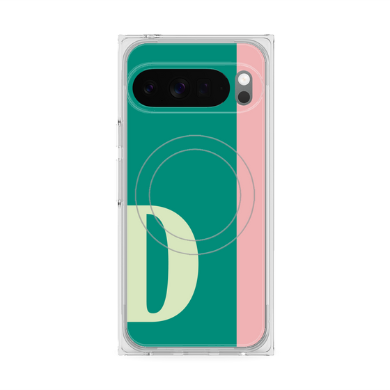 Premium Square Case with Pixelsnap［ Original - initial color line - D green ］