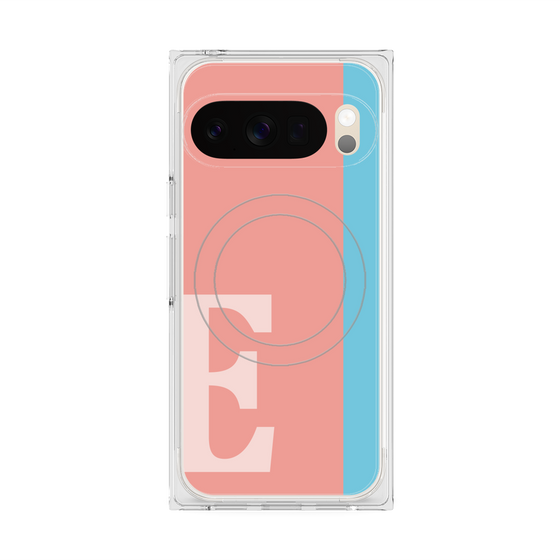 Premium Square Case with Pixelsnap［ Original - initial color line - E pink ］