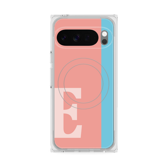 Premium Square Case with Pixelsnap［ Original - initial color line - E pink ］