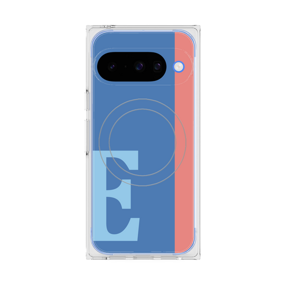 Premium Square Case with Pixelsnap［ Original - initial color line - E blue ］