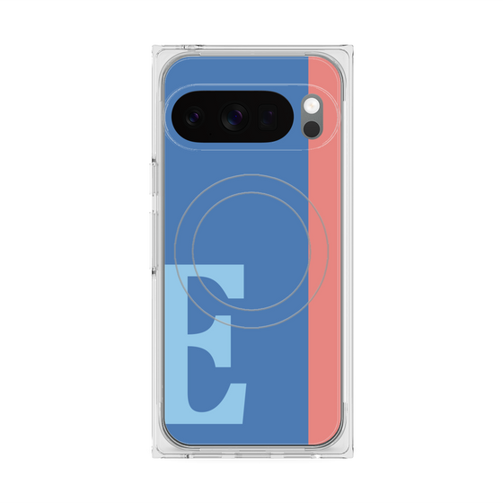 Premium Square Case with Pixelsnap［ Original - initial color line - E blue ］
