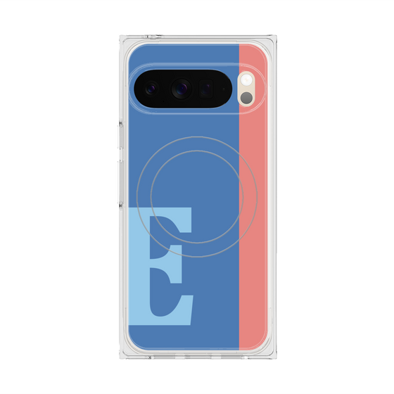 Premium Square Case with Pixelsnap［ Original - initial color line - E blue ］