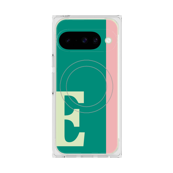 Premium Square Case with Pixelsnap［ Original - initial color line - E green ］