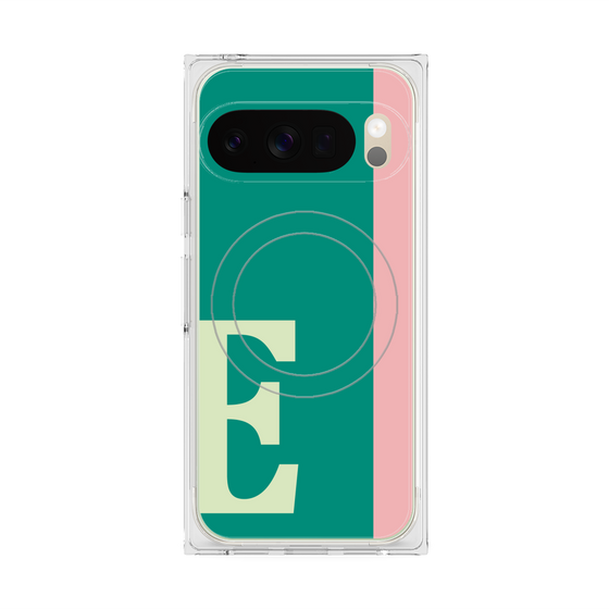 Premium Square Case with Pixelsnap［ Original - initial color line - E green ］