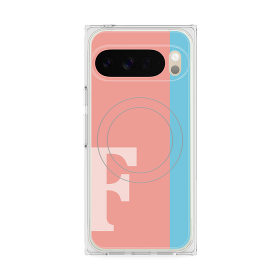 Premium Square Case with Pixelsnap［ Original - initial color line - F pink ］