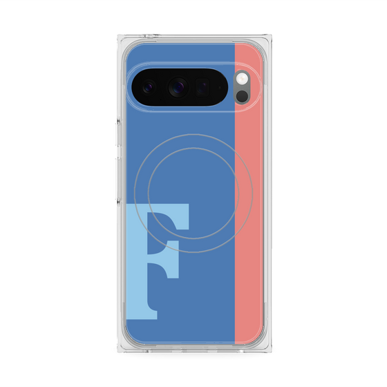 Premium Square Case with Pixelsnap［ Original - initial color line - F blue ］