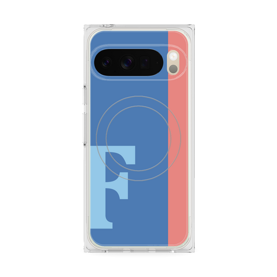 Premium Square Case with Pixelsnap［ Original - initial color line - F blue ］