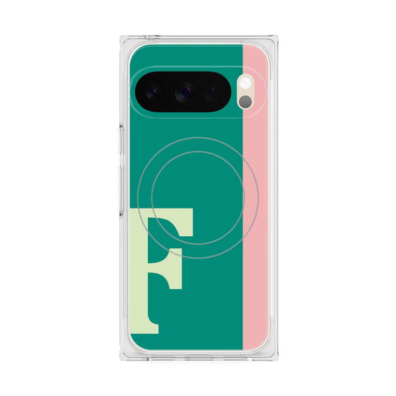 Premium Square Case with Pixelsnap［ Original - initial color line - F green ］