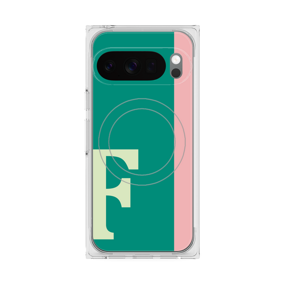 Premium Square Case with Pixelsnap［ Original - initial color line - F green ］