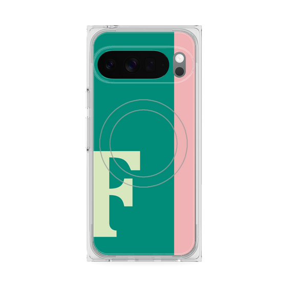 Premium Square Case with Pixelsnap［ Original - initial color line - F green ］