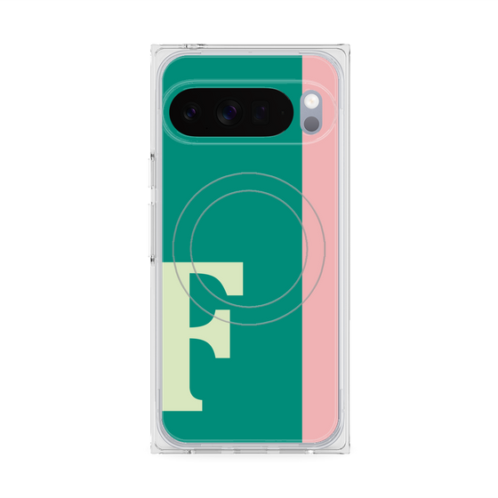 Premium Square Case with Pixelsnap［ Original - initial color line - F green ］