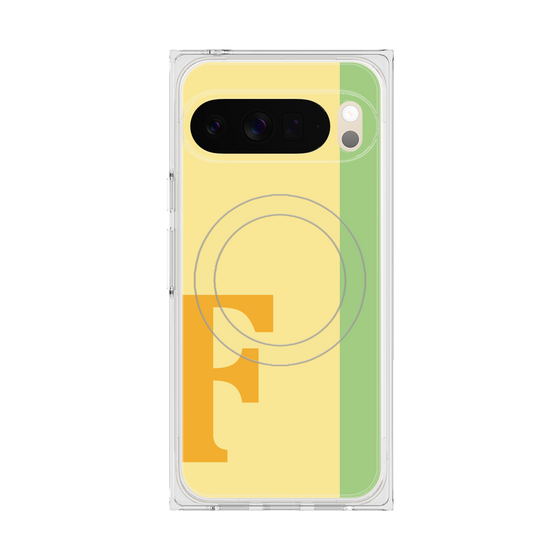 Premium Square Case with Pixelsnap［ Original - initial color line - F yellow ］