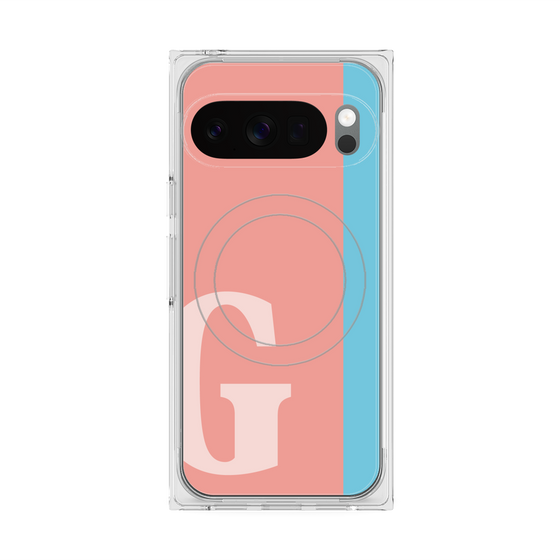 Premium Square Case with Pixelsnap［ Original - initial color line - G pink ］