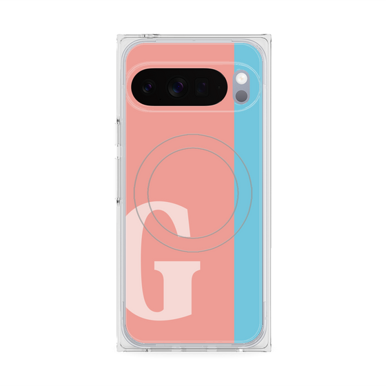 Premium Square Case with Pixelsnap［ Original - initial color line - G pink ］