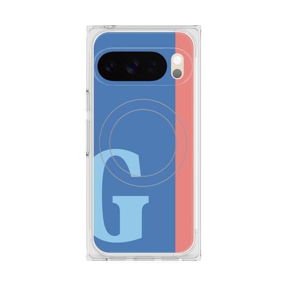 Premium Square Case with Pixelsnap［ Original - initial color line - G blue ］