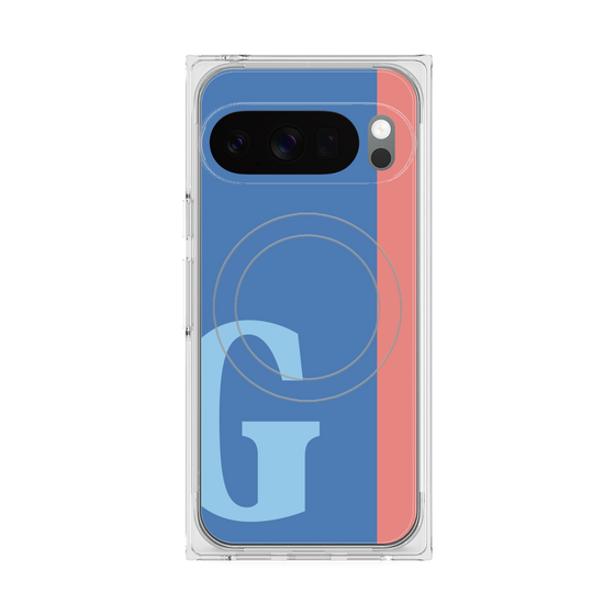 Premium Square Case with Pixelsnap［ Original - initial color line - G blue ］