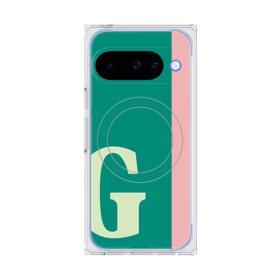 Premium Square Case with Pixelsnap［ Original - initial color line - G green ］