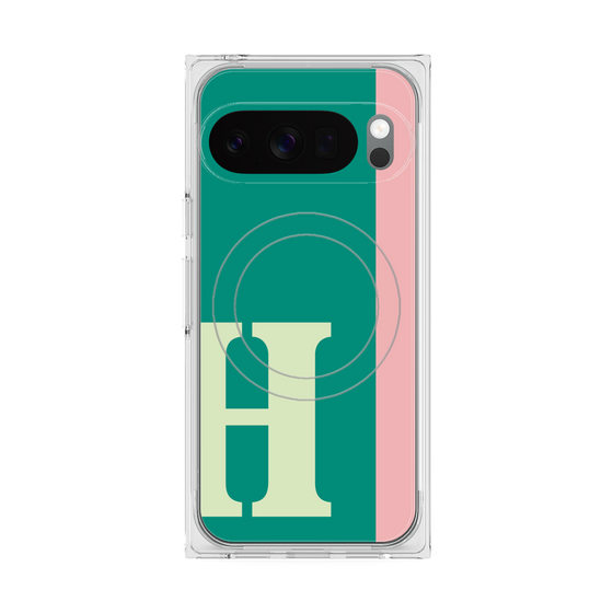 Premium Square Case with Pixelsnap［ Original - initial color line - H green ］