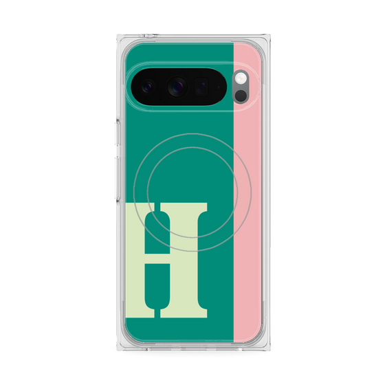 Premium Square Case with Pixelsnap［ Original - initial color line - H green ］