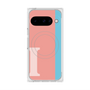 Premium Square Case with Pixelsnap［ Original - initial color line - I pink ］