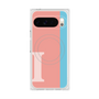 Premium Square Case with Pixelsnap［ Original - initial color line - I pink ］