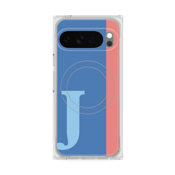 Premium Square Case with Pixelsnap［ Original - initial color line - J blue ］