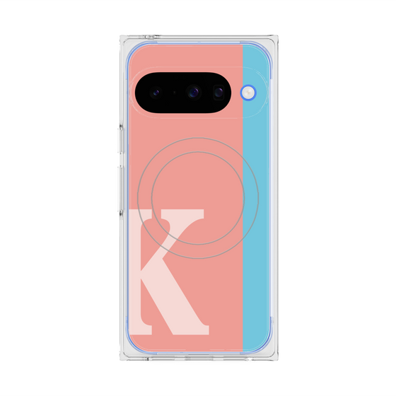 Premium Square Case with Pixelsnap［ Original - initial color line - K pink ］