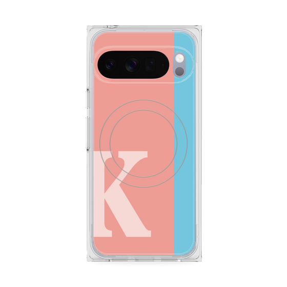 Premium Square Case with Pixelsnap［ Original - initial color line - K pink ］