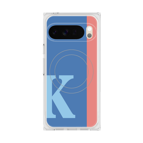 Premium Square Case with Pixelsnap［ Original - initial color line - K blue ］