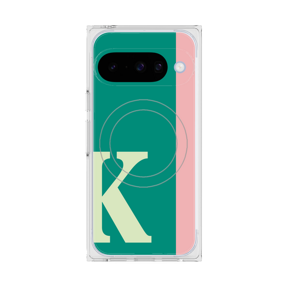 Premium Square Case with Pixelsnap［ Original - initial color line - K green ］