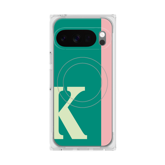 Premium Square Case with Pixelsnap［ Original - initial color line - K green ］
