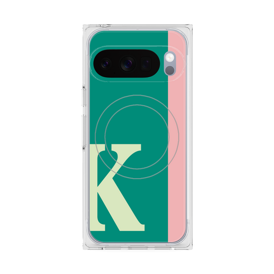 Premium Square Case with Pixelsnap［ Original - initial color line - K green ］