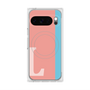 Premium Square Case with Pixelsnap［ Original - initial color line - L pink ］