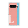 Premium Square Case with Pixelsnap［ Original - initial color line - L pink ］