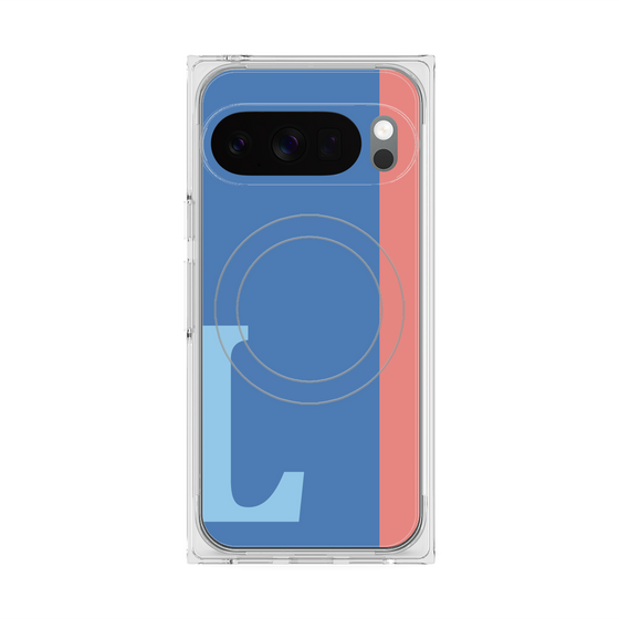 Premium Square Case with Pixelsnap［ Original - initial color line - L blue ］