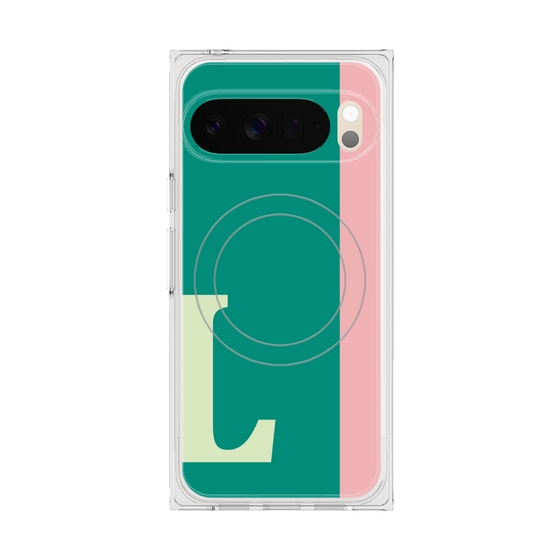 Premium Square Case with Pixelsnap［ Original - initial color line - L green ］