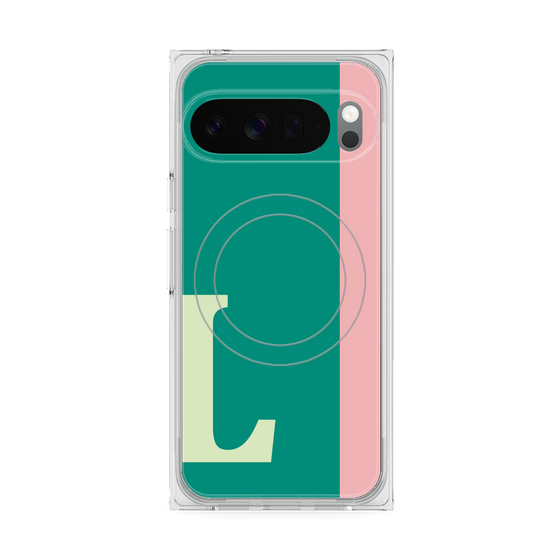 Premium Square Case with Pixelsnap［ Original - initial color line - L green ］