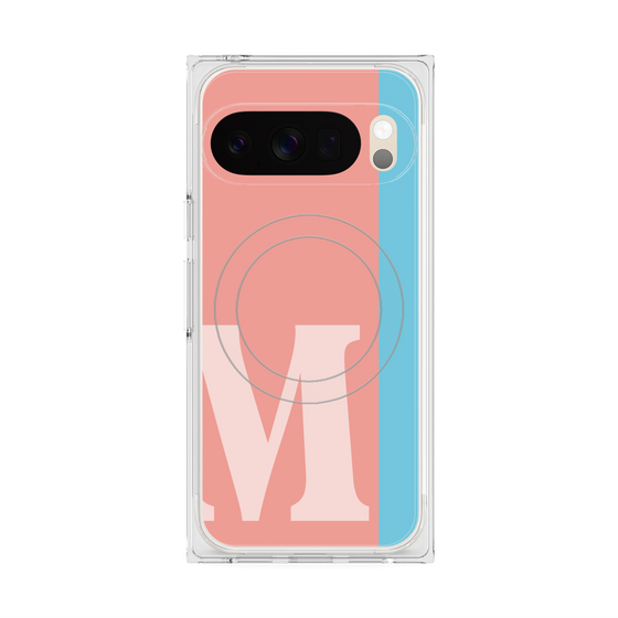 Premium Square Case with Pixelsnap［ Original - initial color line - M pink ］