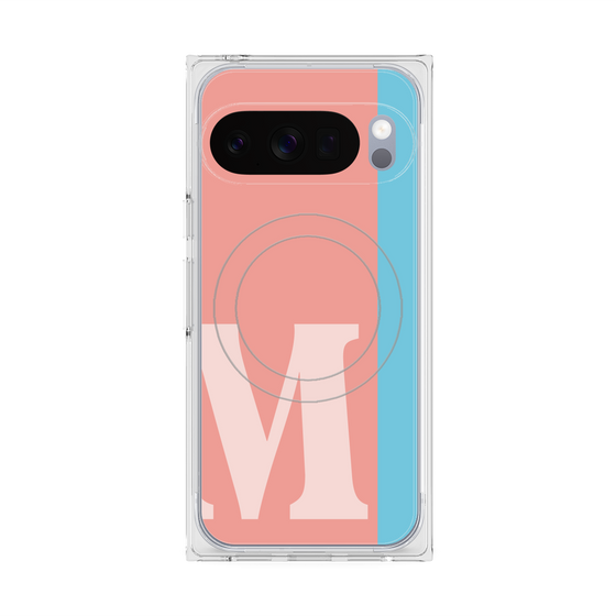 Premium Square Case with Pixelsnap［ Original - initial color line - M pink ］